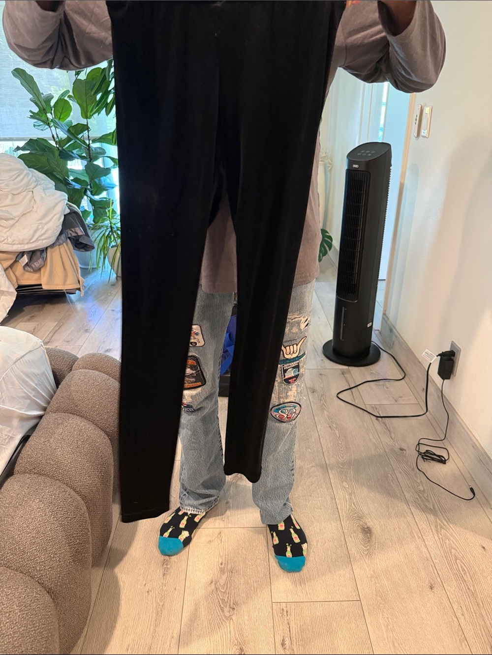 Romeo & Juliet Couture Black Stretch High-Waist Leggings